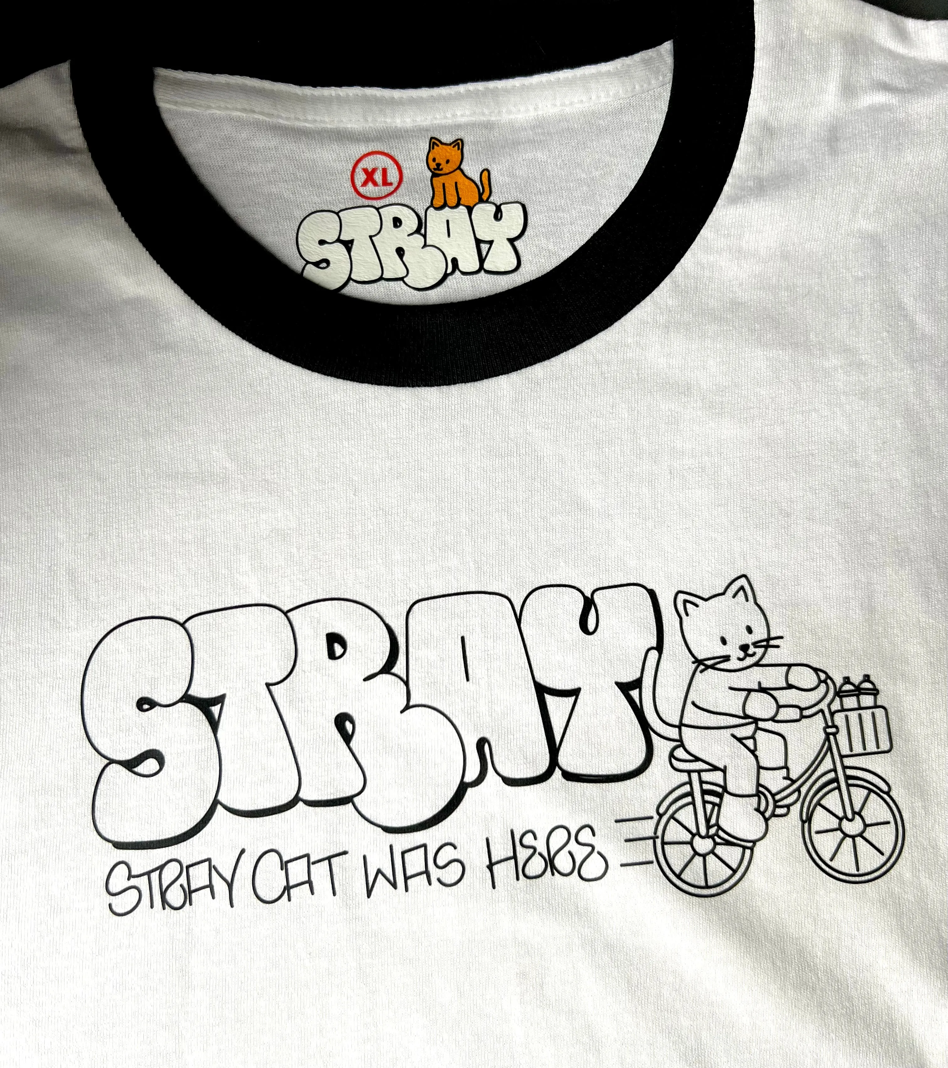 00 Stray Cat ringer t-shirt