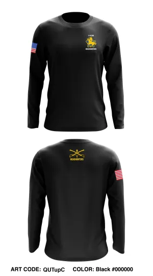 1st Battalion, 9th Cavalry Regiment Store 1 Core Men's LS Performance Tee - QUTupC