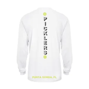 2024 Peace River Picklers Pickleball Men's Performance Long Sleeve Shirt - Design 4