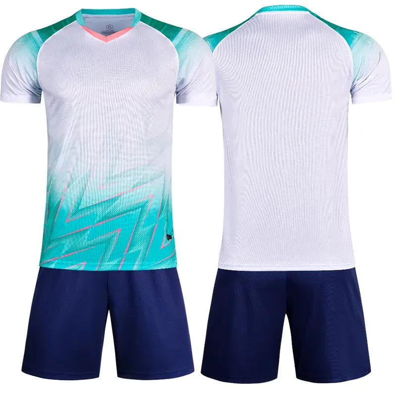 22/23 Custom Men Kids Soccer Jersey Set for Children Quick Drying Breathable Man Youth Team Club Training Football Uniform Set