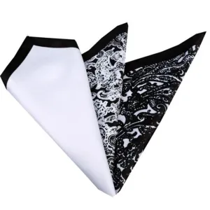 3 Different Folds Mens Pocket Square - Silk Mens Handkerchiefs for a Suits