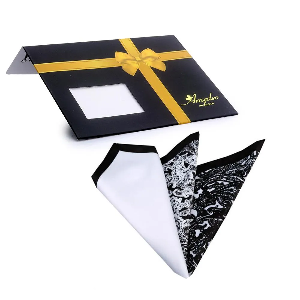 3 Different Folds Mens Pocket Square - Silk Mens Handkerchiefs for a Suits