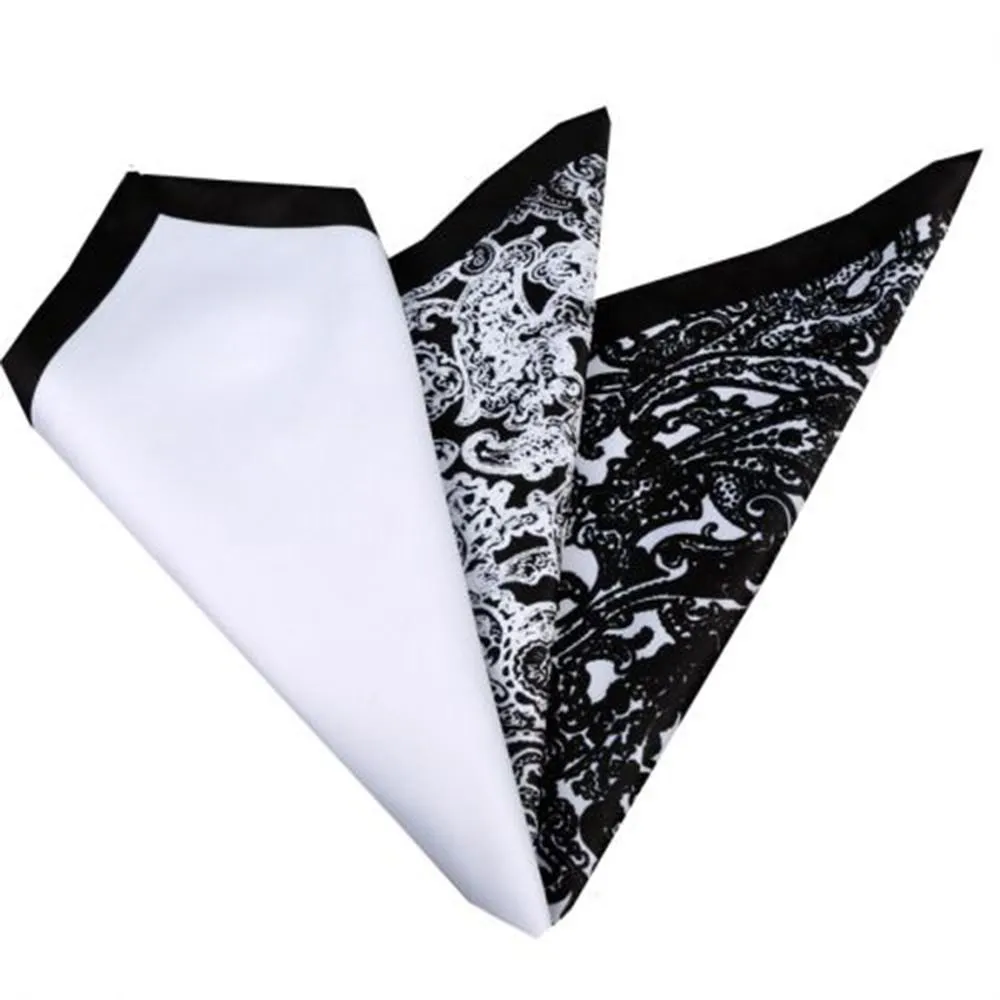 3 Different Folds Mens Pocket Square - Silk Mens Handkerchiefs for a Suits