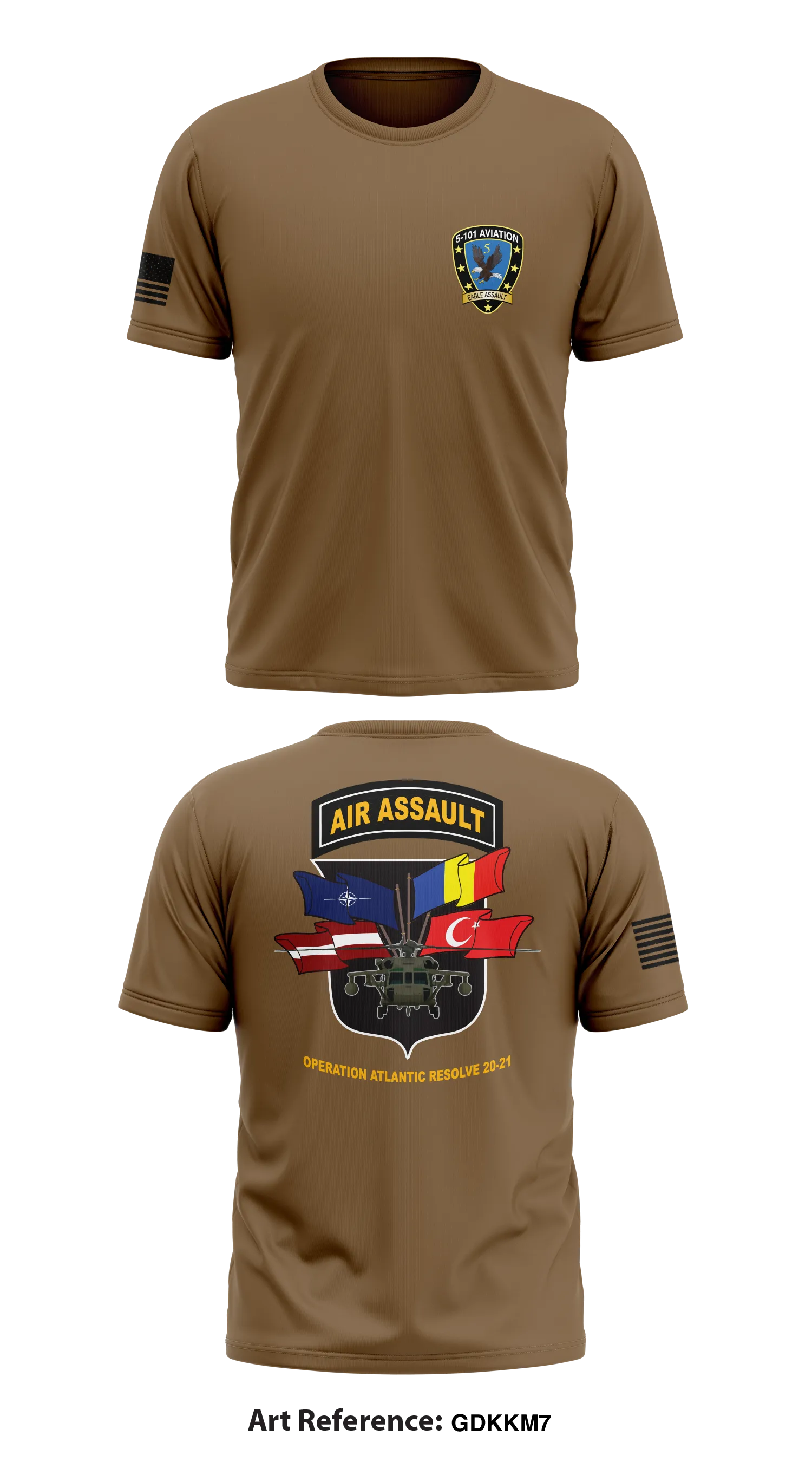 5 101 AVN REGT Store 1 Core Men's SS Performance Tee - gdKkm7
