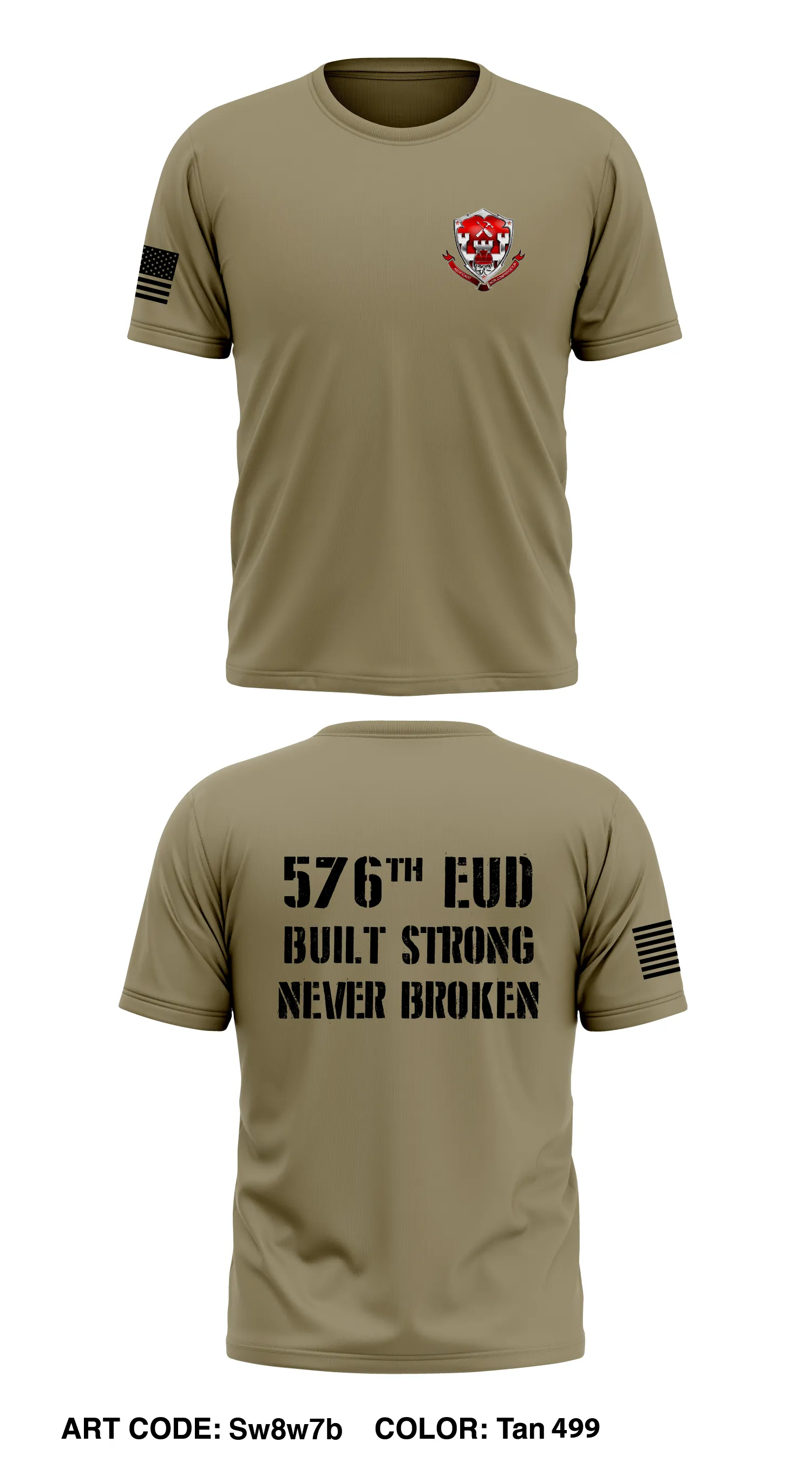 576th EUD Core Men's SS Performance Tee - Sw8w7b