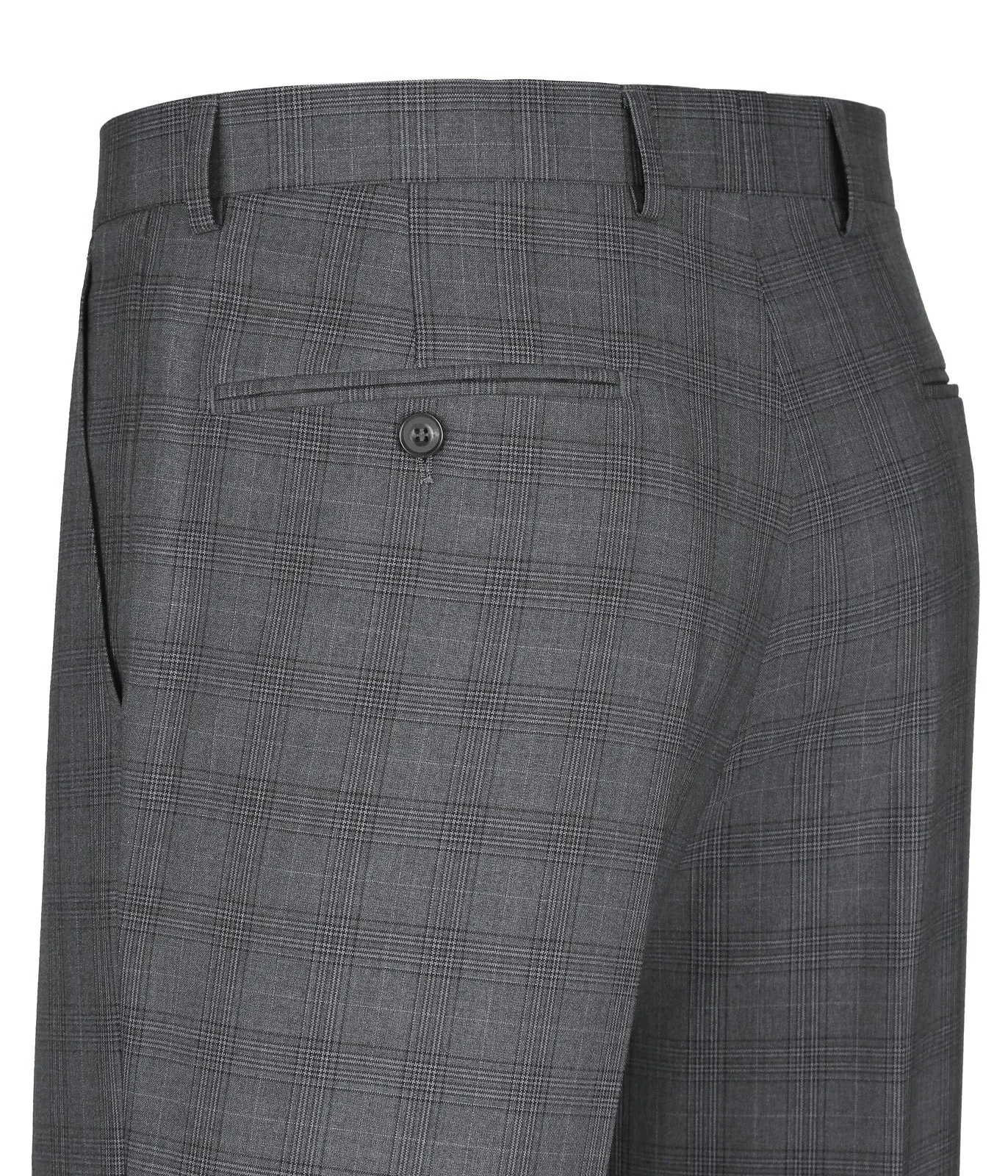 Alessandro Vitello by Renoir 3-Piece Classic Fit Single Breasted Windowpane Suit 278-1