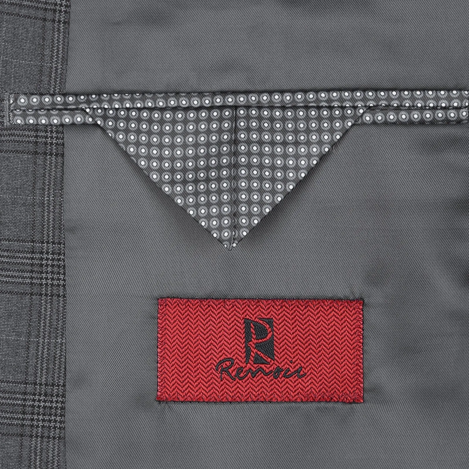 Alessandro Vitello by Renoir 3-Piece Classic Fit Single Breasted Windowpane Suit 278-1