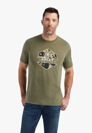 Ariat Mens Camo Badge T-Shirt