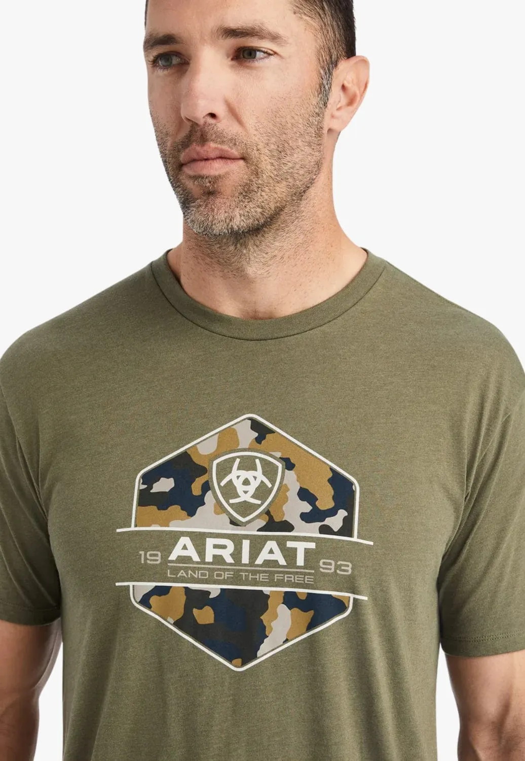 Ariat Mens Camo Badge T-Shirt