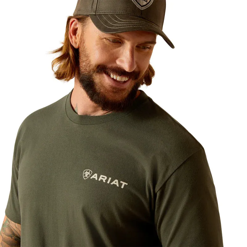 Ariat Men's Camo Rings T-Shirt - Dark Olive