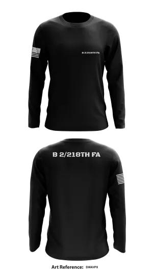 B 2/218th FA Store 1 Core Men's LS Performance Tee - SwaVPX