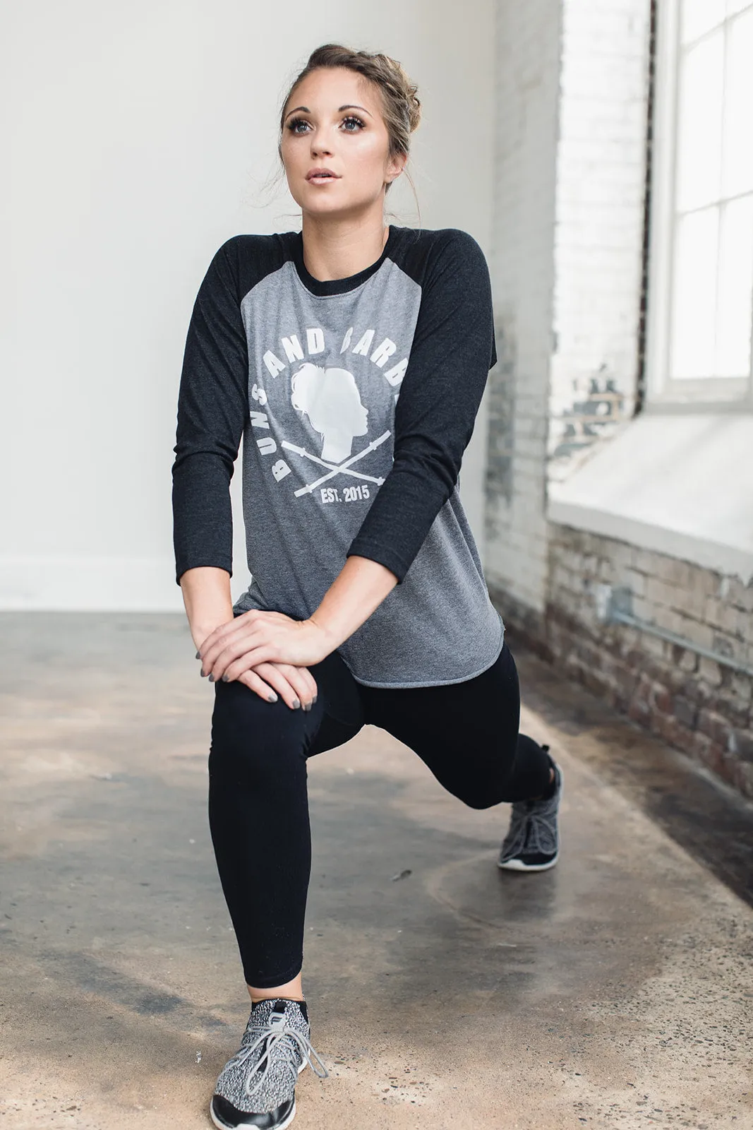 B&B Baseball Tee - Black/Grey