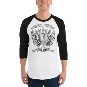Bengali Unisex Fine Jersey Raglan Tee - Winner Winner Ilish Dinner