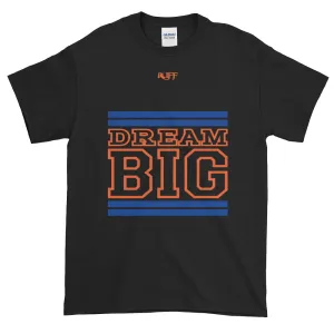 Black Royal Blue and Orange Short-Sleeve T-Shirt