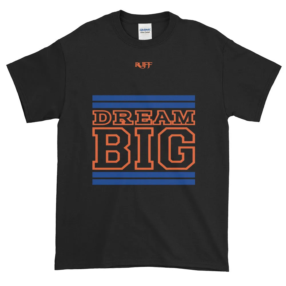Black Royal Blue and Orange Short-Sleeve T-Shirt