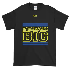 Black Royal Blue and Yellow Short-Sleeve T-Shirt