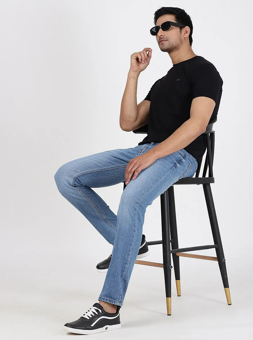 Black Solid Slim Fit T-Shirt | JadeBlue
