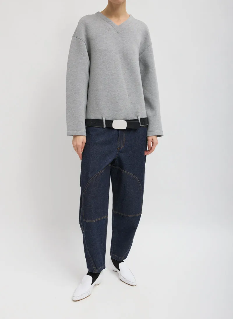 Bonded Viscose Easy V-Neck