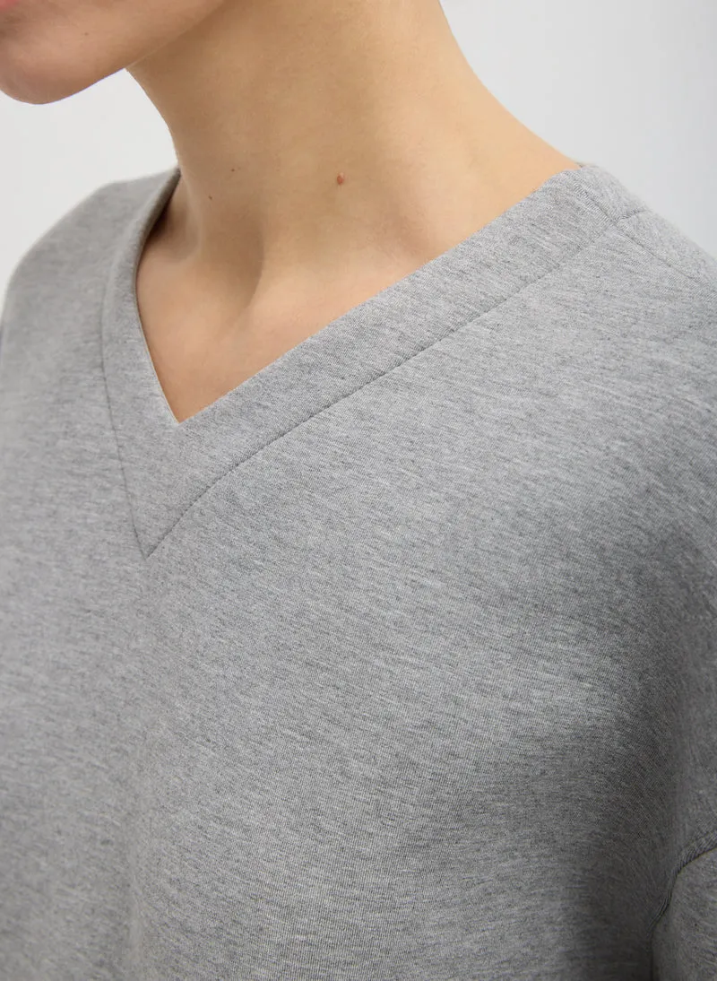 Bonded Viscose Easy V-Neck