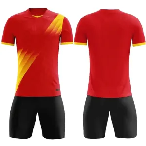 Boys Men Football Uniform Kit Football Shirt Adult Kids Soccer Tracksuit Jersey Custom Child Soccer Set Short Sleeve Sportswear