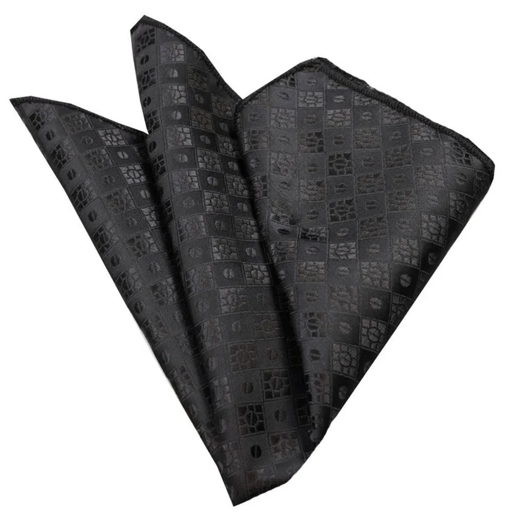 Brown Knitted Mens Pocket Square - Premium Silk Handkerchiefs for Suits