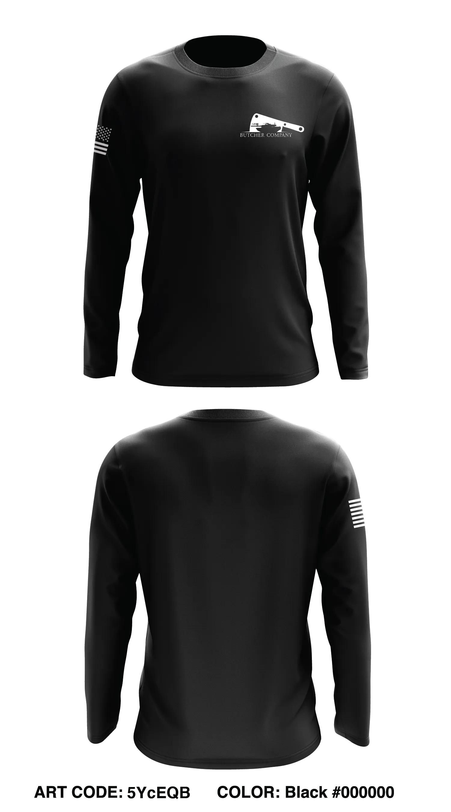 Butcher Co, 1-77 AR Core Men's LS Performance Tee - 5YcEQB