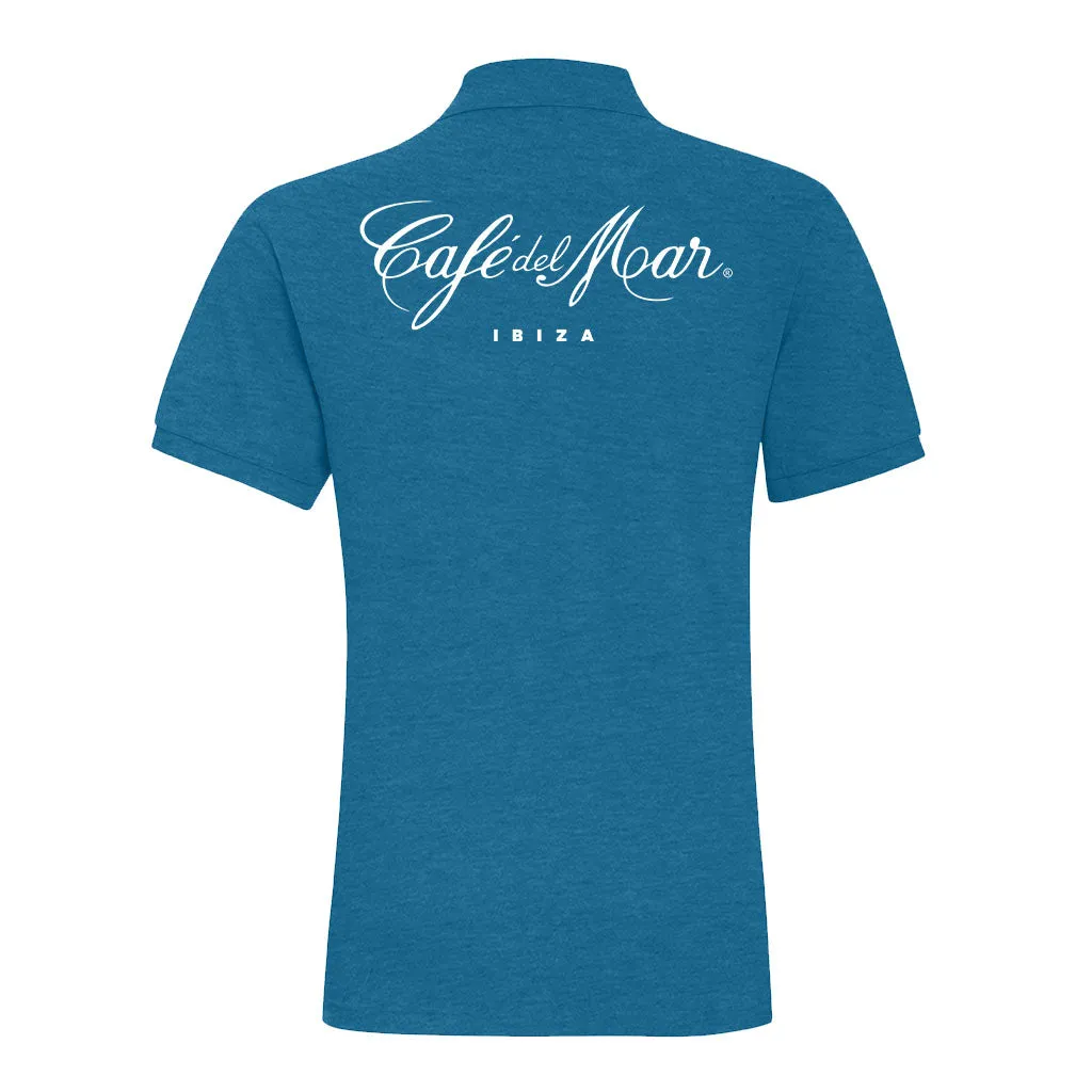 Café del Mar Ibiza White Logo Men's Polo T-Shirt