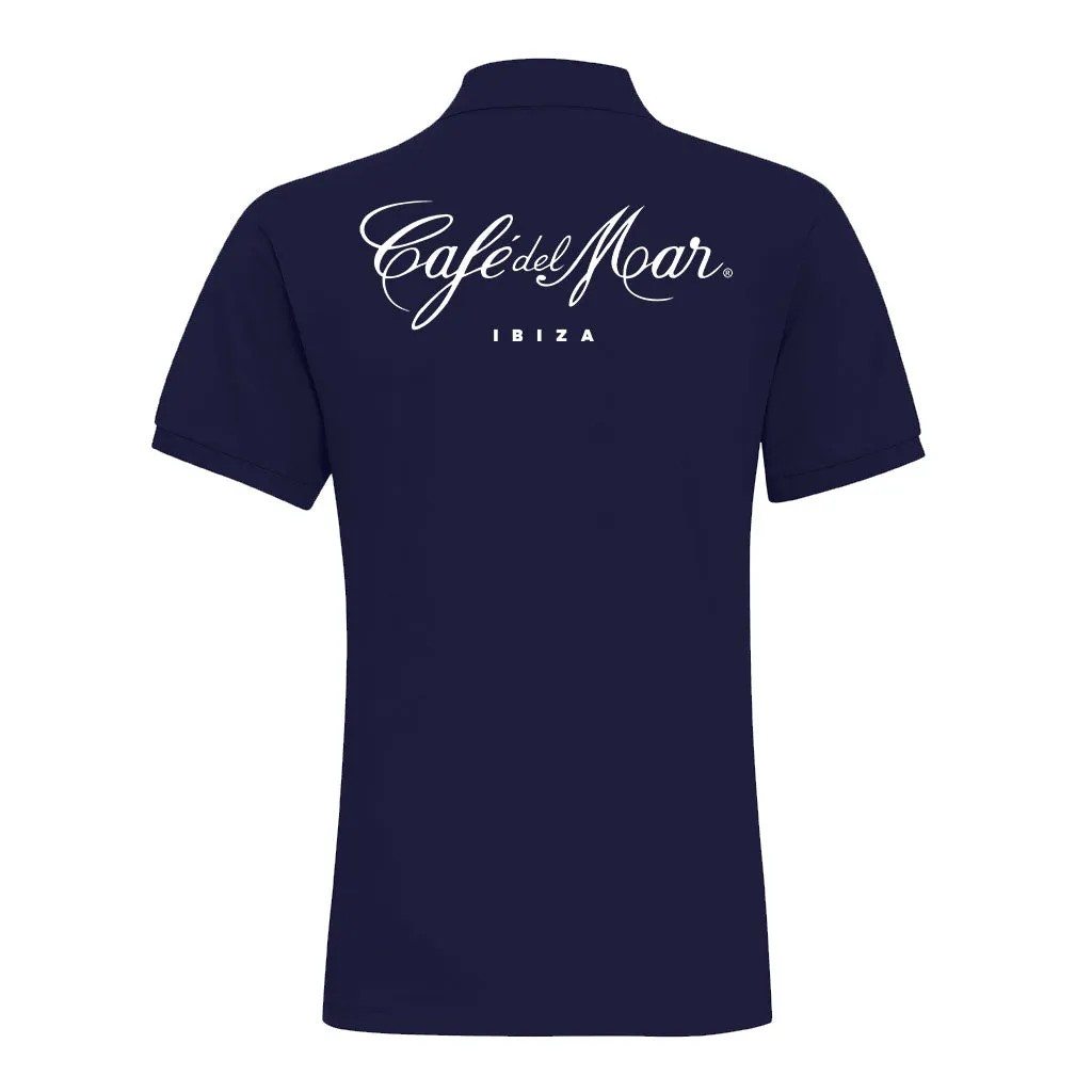 Café del Mar Ibiza White Logo Men's Polo T-Shirt