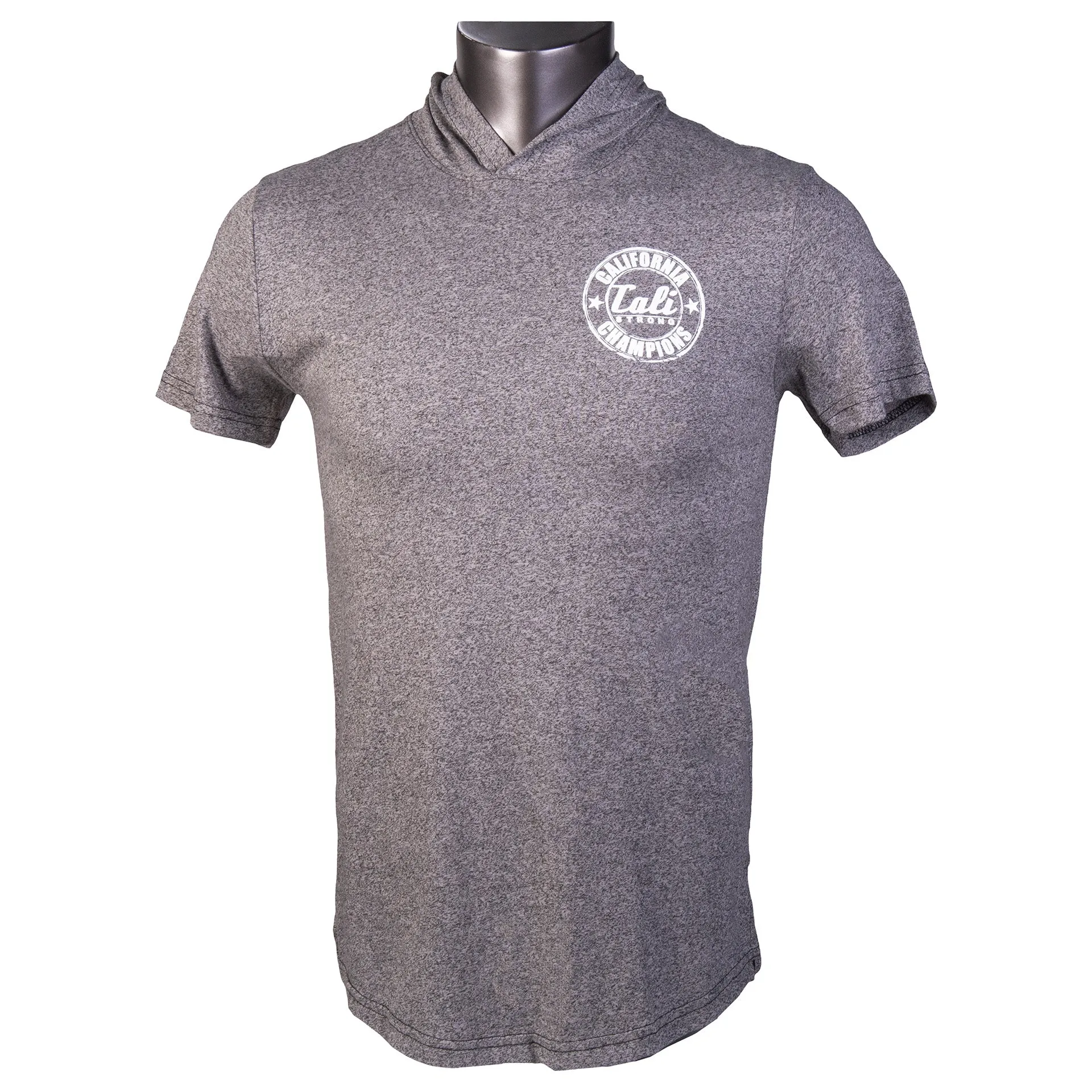 California Champion Performance Hooded T-shirt Gray Heather Glow in the Dark
