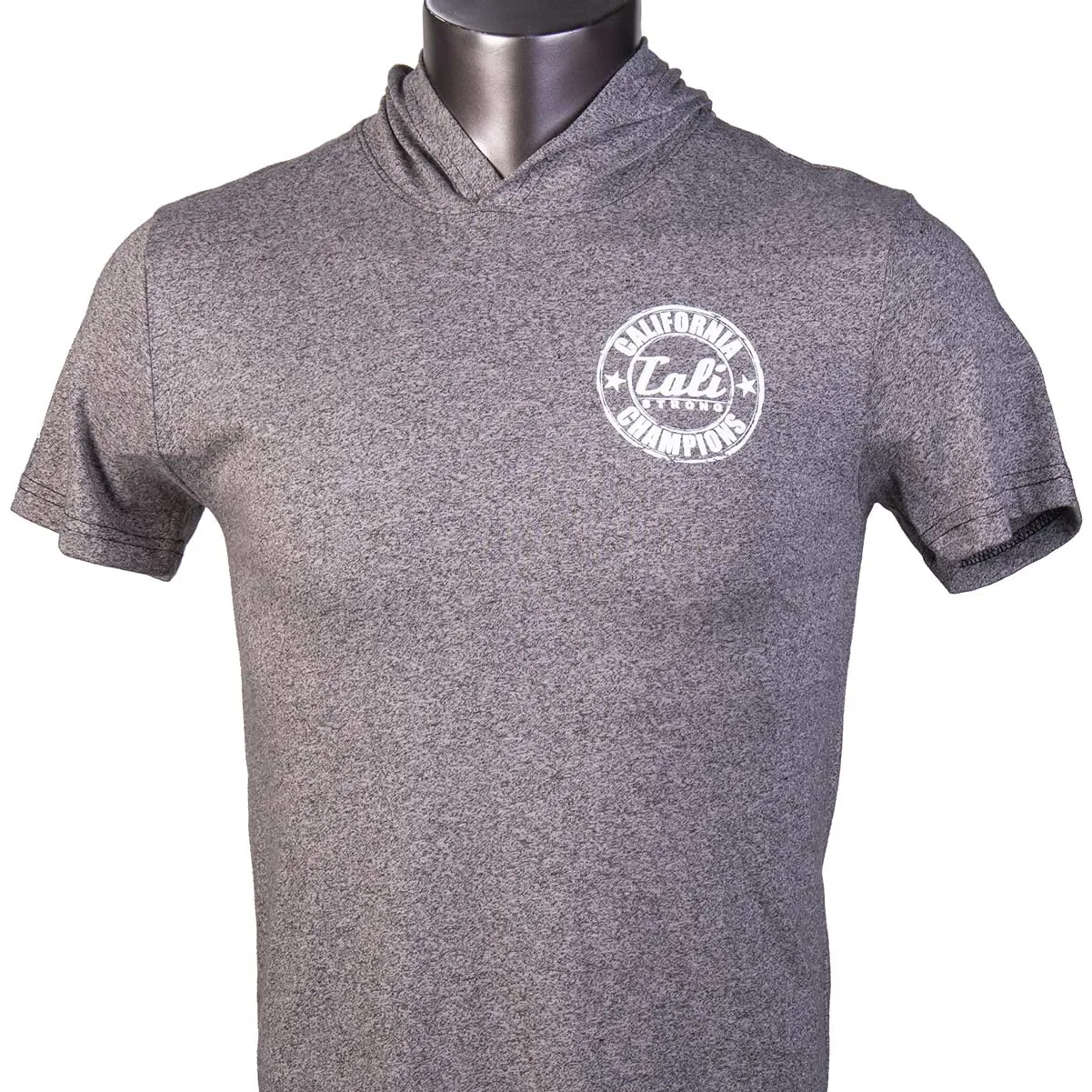 California Champion Performance Hooded T-shirt Gray Heather Glow in the Dark