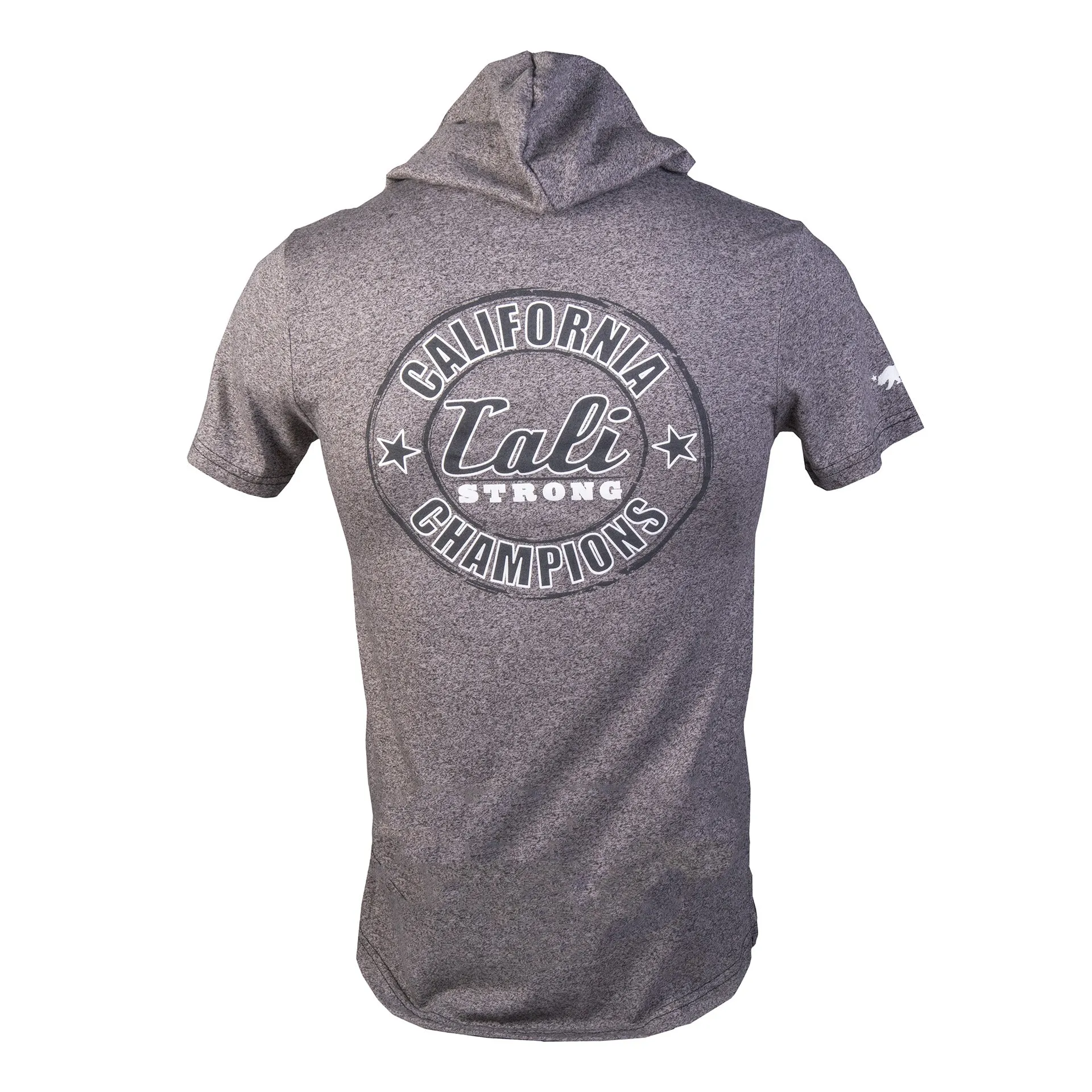 California Champion Performance Hooded T-shirt Gray Heather Glow in the Dark
