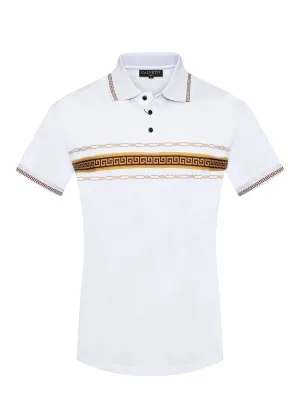 Calvetti Men's Polo Shirt White