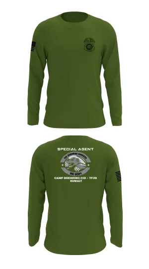 Camp Buehring CID Office Store 1 Core Men's LS Performance Tee - 31321497782