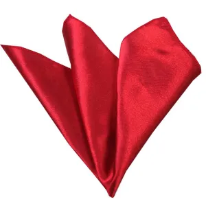 Candy solid red Mens Pocket Square - Premium Silk Handkerchiefs for Suits