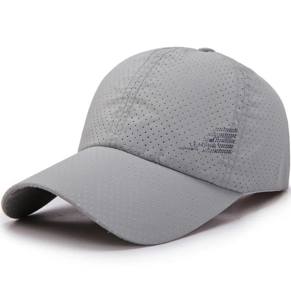ContiNent 33 Men Women  Summer Baseball Cap  Quick Drying  Hats Unisex Breathable Sport  Pure Color Snapback Hat bone baseball hat