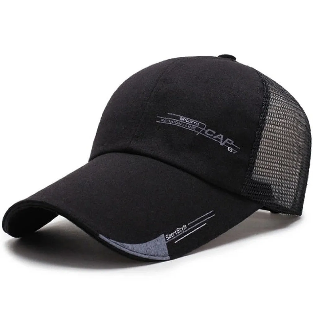 ContiNent 33 Men Women  Summer Baseball Cap  Quick Drying  Hats Unisex Breathable Sport  Pure Color Snapback Hat bone baseball hat