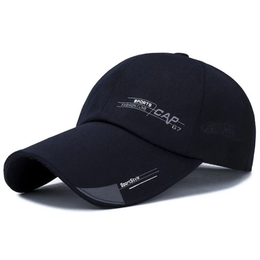 ContiNent 33 Men Women  Summer Baseball Cap  Quick Drying  Hats Unisex Breathable Sport  Pure Color Snapback Hat bone baseball hat