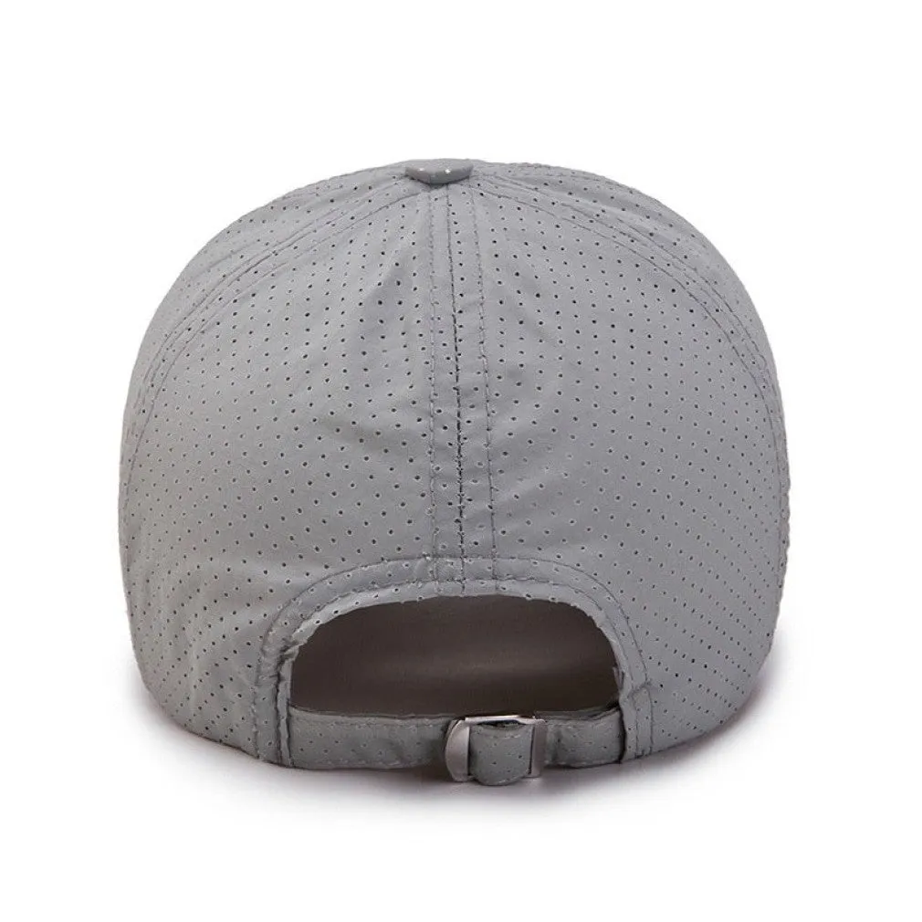 ContiNent 33 Men Women  Summer Baseball Cap  Quick Drying  Hats Unisex Breathable Sport  Pure Color Snapback Hat bone baseball hat