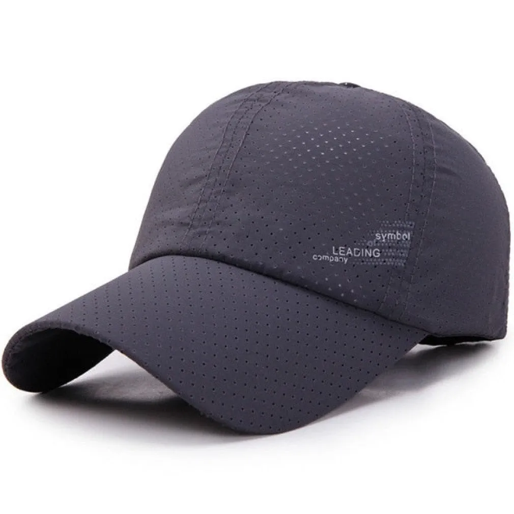 ContiNent 33 Men Women  Summer Baseball Cap  Quick Drying  Hats Unisex Breathable Sport  Pure Color Snapback Hat bone baseball hat