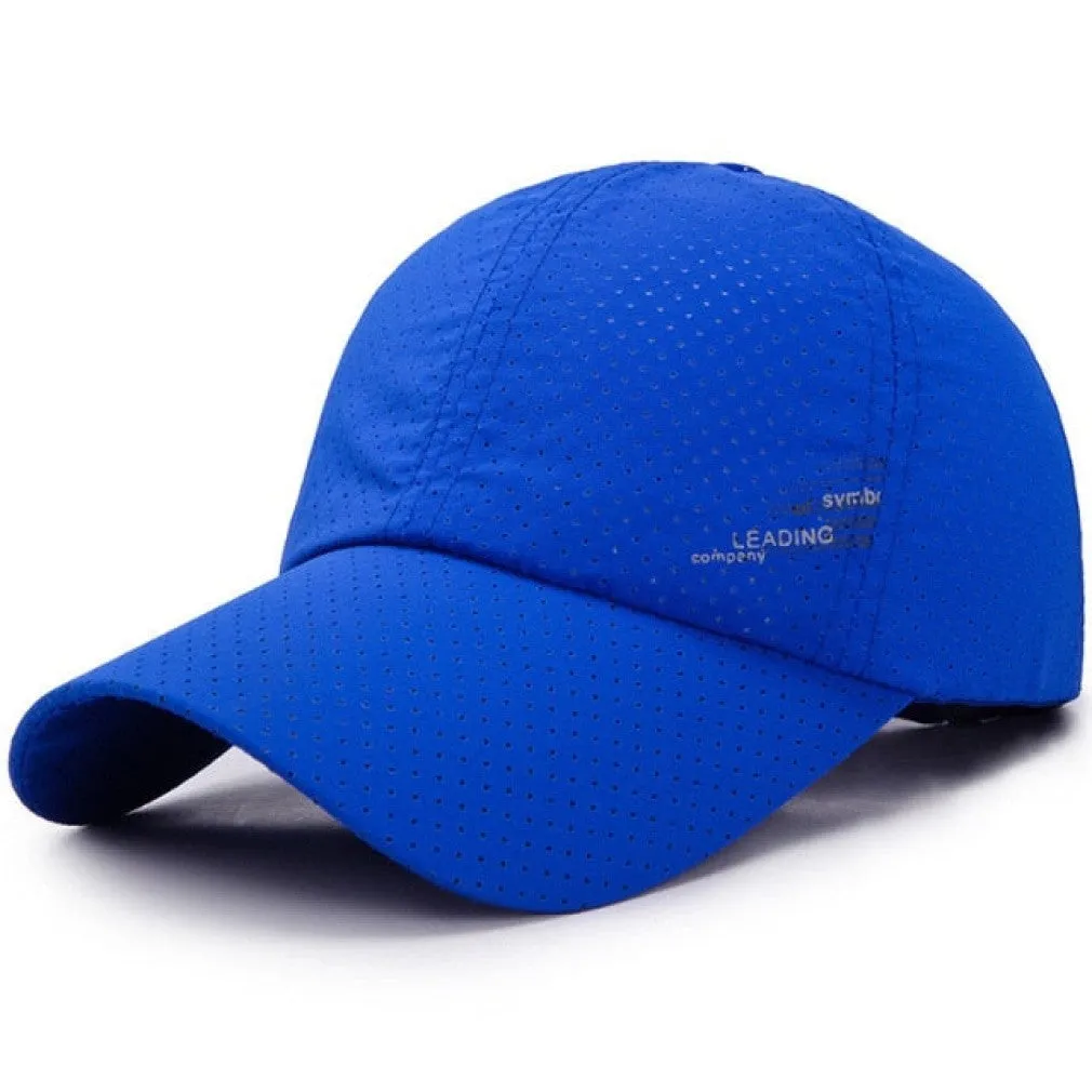 ContiNent 33 Men Women  Summer Baseball Cap  Quick Drying  Hats Unisex Breathable Sport  Pure Color Snapback Hat bone baseball hat