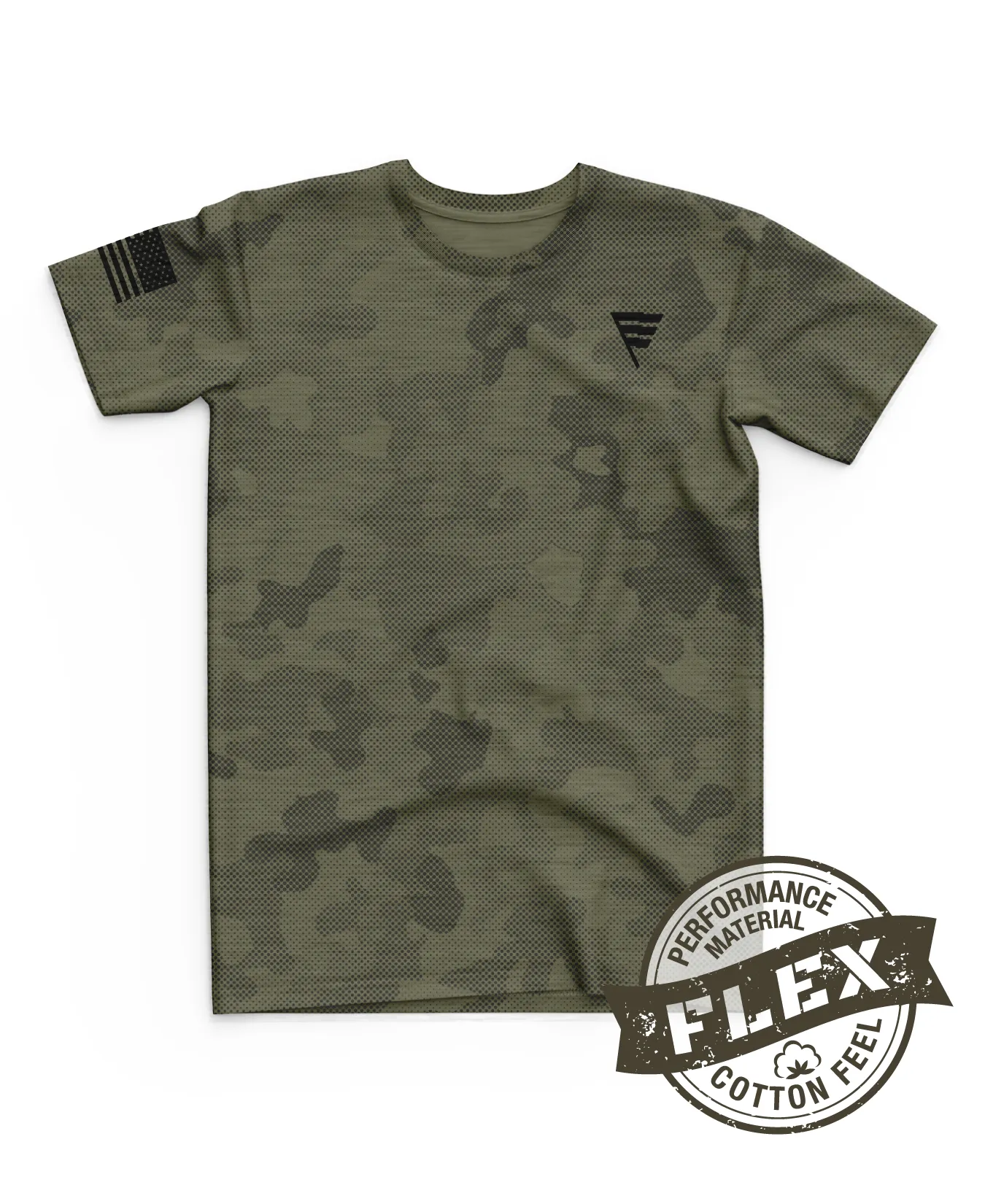 Core Men's SS Flex Performance Tee - Original Camo - OD