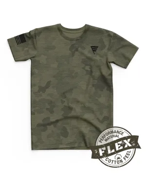Core Men's SS Flex Performance Tee - Original Camo - OD