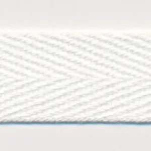 Cotton Herringbone Tape #135 Off White