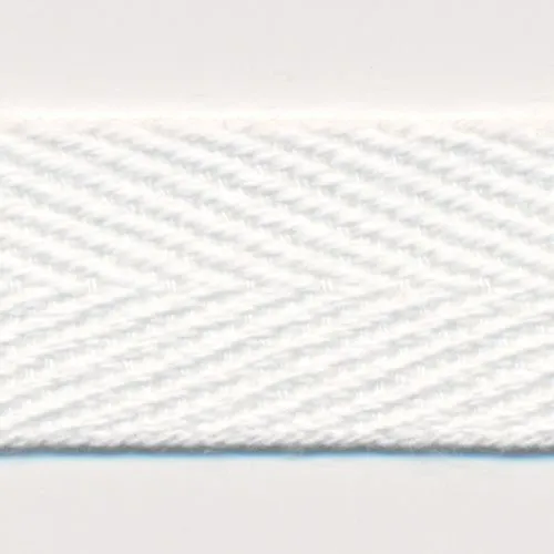 Cotton Herringbone Tape #135 Off White
