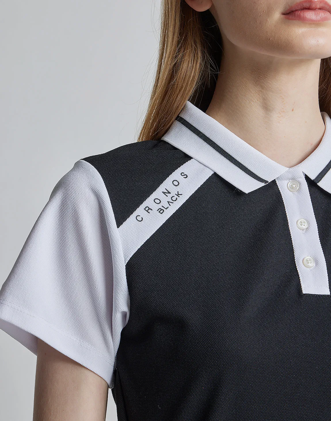 CRONOS BLACK POLO SHIRTS【BLACK】