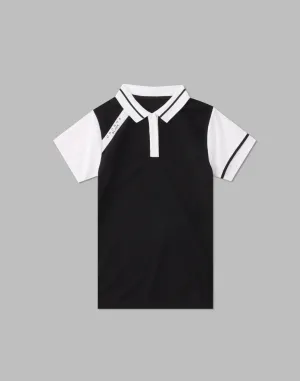 CRONOS BLACK POLO SHIRTS【BLACK】