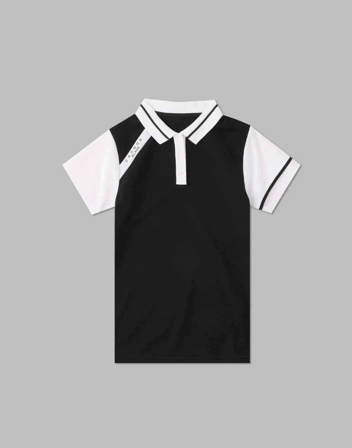 CRONOS BLACK POLO SHIRTS【BLACK】