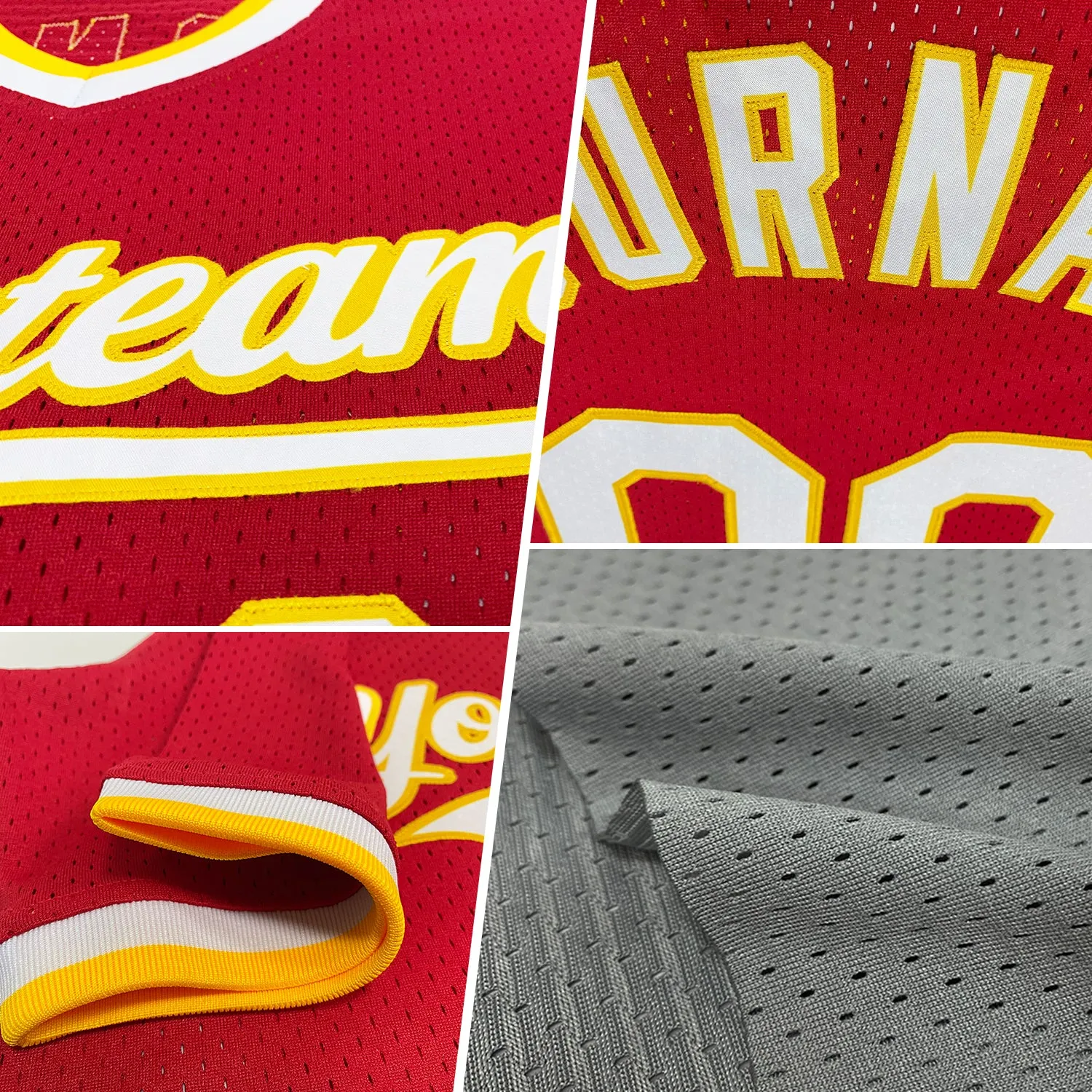 Custom Gray Royal-Red Authentic Throwback Baseball Jersey