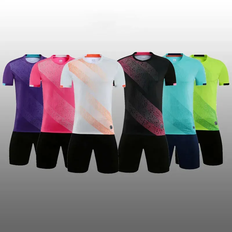 Custom Men Football jerseys kits,22 23 Boys girls Soccer jerseys Sets,child Futbol Training team Uniforms Kids Soccer shirt suit