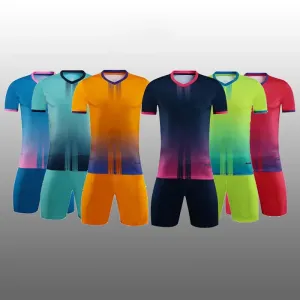 Custom Men Football jerseys kits,22 23 Boys girls Soccer jerseys Sets,child Futbol Training team Uniforms Kids Soccer shirt suit